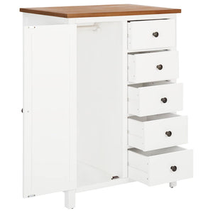 Kleiderschrank 76x52x105 cm Eiche Massivholz
