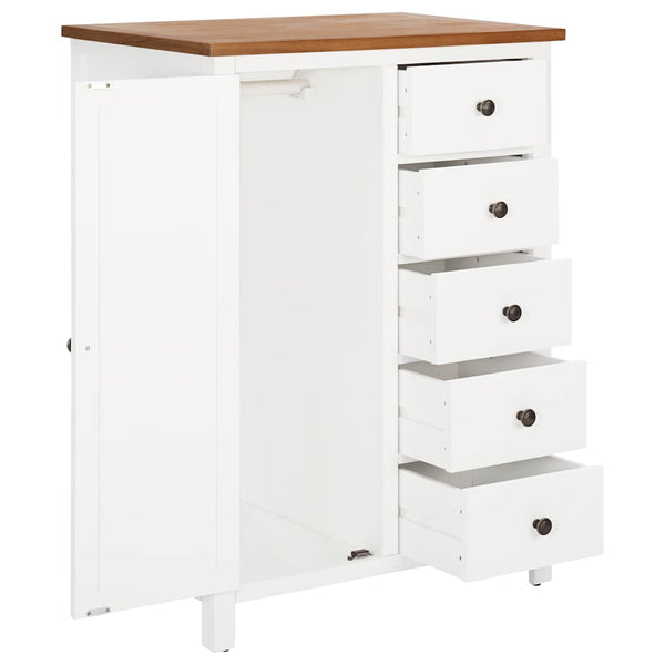 Kleiderschrank 76x52x105 cm Eiche Massivholz