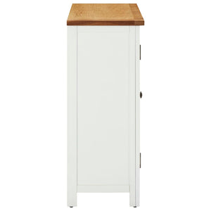 Weinschrank 80x32x80 cm Eiche Massivholz