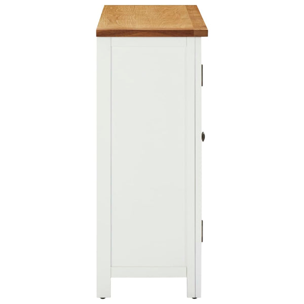 Weinschrank 80x32x80 cm Eiche Massivholz