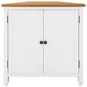 Eckschrank 80x33,5x78 cm Eiche Massivholz