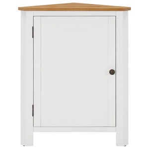 Eckschrank 59x45x80 cm Massivholz Eiche