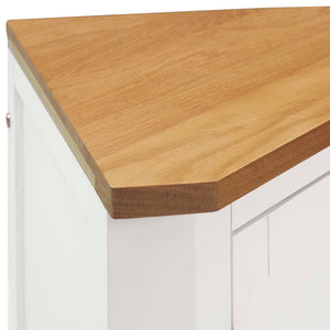 Eckschrank 59x45x80 cm Massivholz Eiche