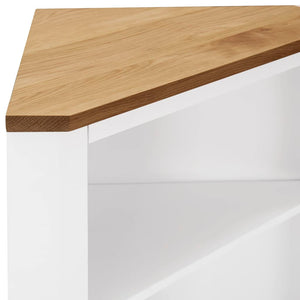 Eckschrank 59x36x100 cm Eiche Massivholz
