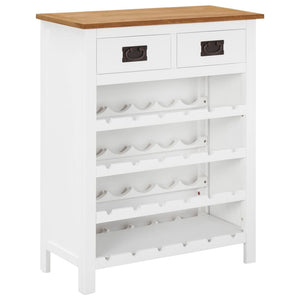 Weinschrank 72x32x90 cm Eiche Massivholz