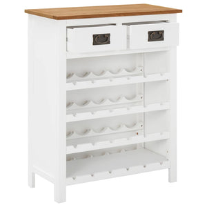Weinschrank 72x32x90 cm Eiche Massivholz