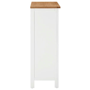 Weinschrank 72x32x90 cm Eiche Massivholz