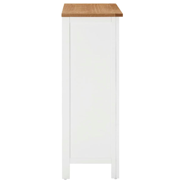 Weinschrank 72x32x90 cm Eiche Massivholz