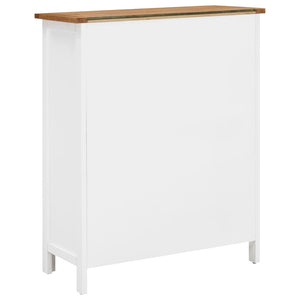 Weinschrank 72x32x90 cm Eiche Massivholz