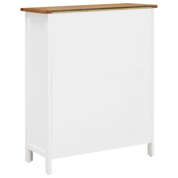 Weinschrank 72x32x90 cm Eiche Massivholz