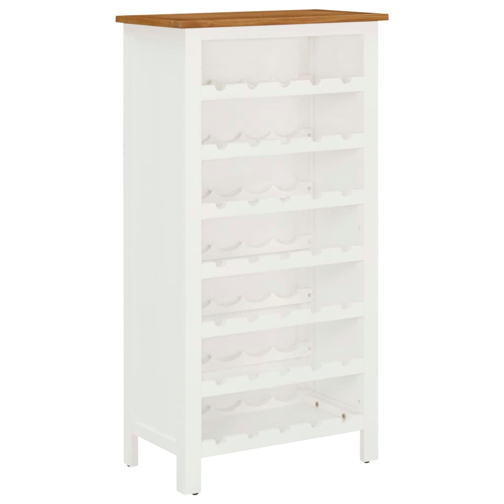 Weinschrank 56x32x110 cm Massivholz Eiche