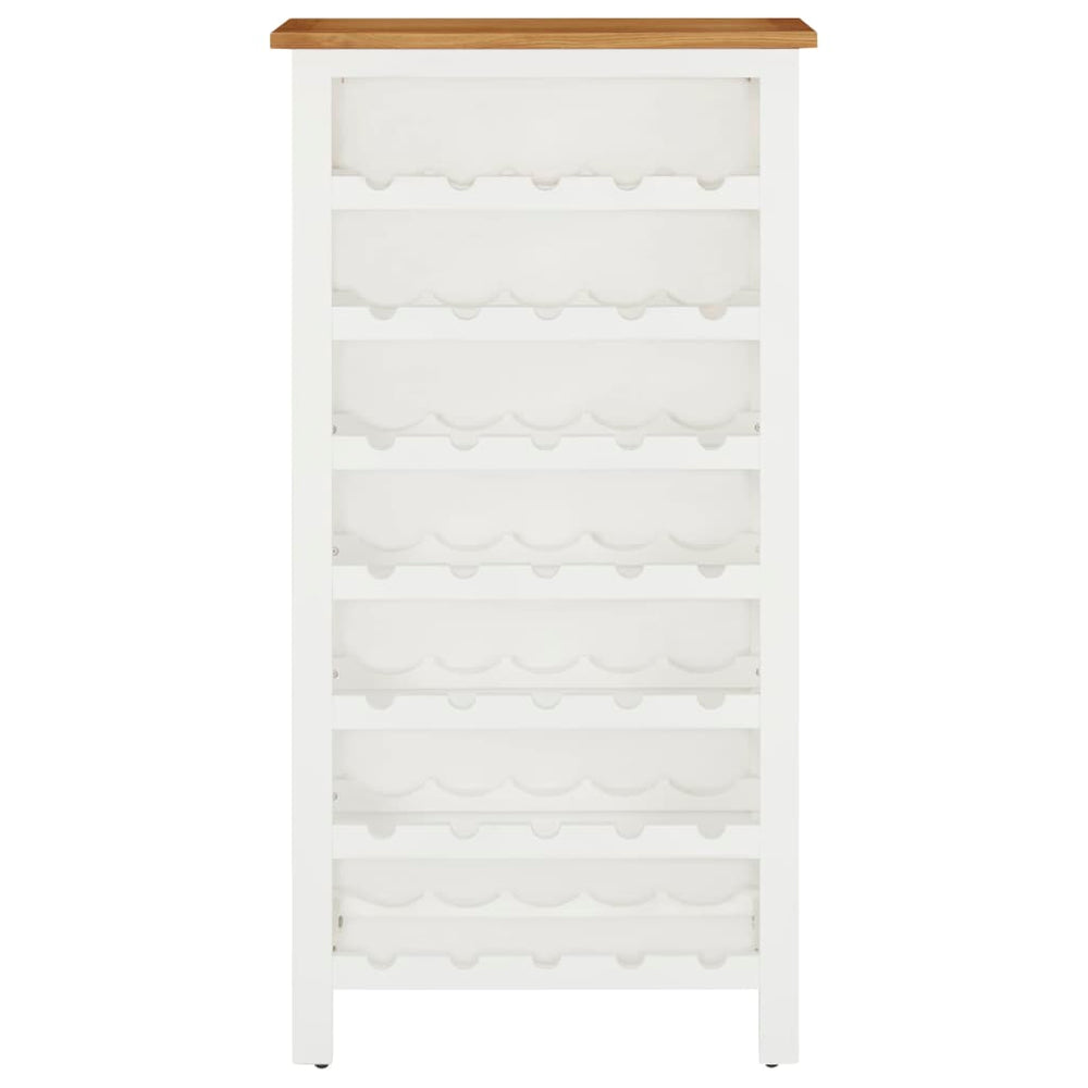 Weinschrank 56x32x110 cm Massivholz Eiche