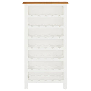 Weinschrank 56x32x110 cm Massivholz Eiche