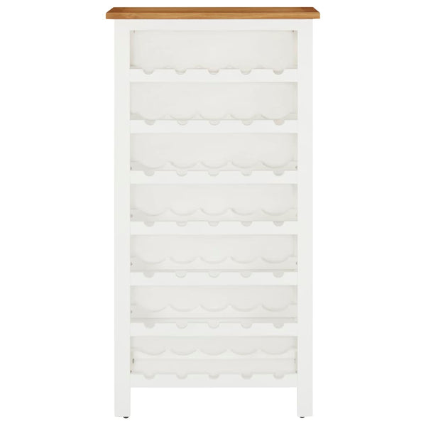 Weinschrank 56x32x110 cm Massivholz Eiche