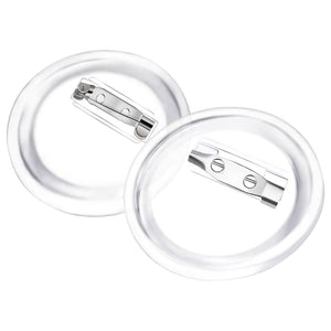 Button-Set mit Anstecknadel 100 Stk. Acryl 37 mm