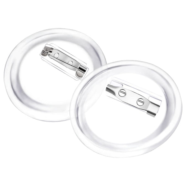 Button-Set mit Anstecknadel 100 Stk. Acryl 37 mm