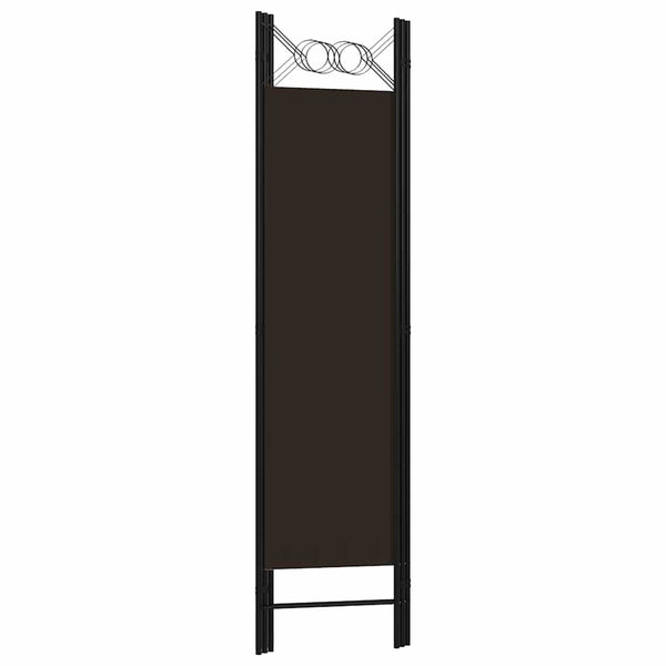 vidaXL Paravent à 3 panneaux marron 120 x 180 cm