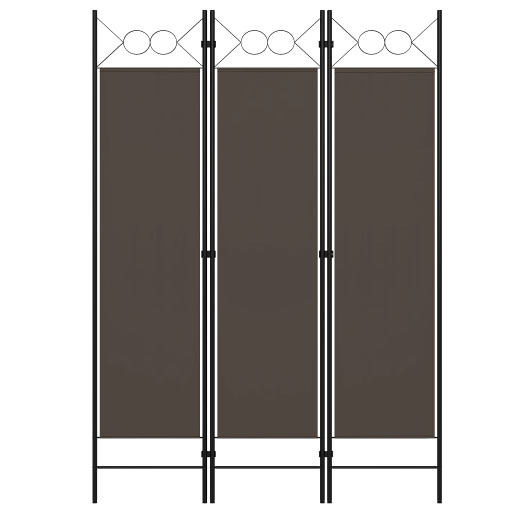 Anthrazit Raumteiler 3-teilig 120x180 cm