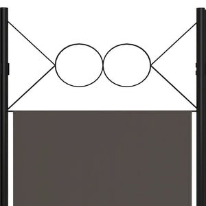 Anthrazit Raumteiler 3-teilig 120x180 cm