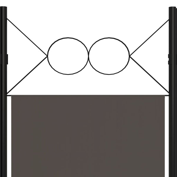 Anthrazit Raumteiler 3-teilig 120x180 cm