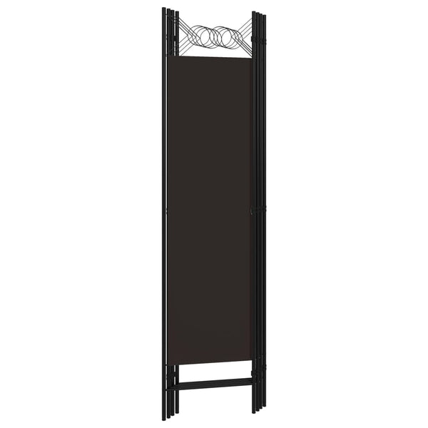vidaXL Séparateur de pièce à 4 panneaux marron 160 x 180 cm