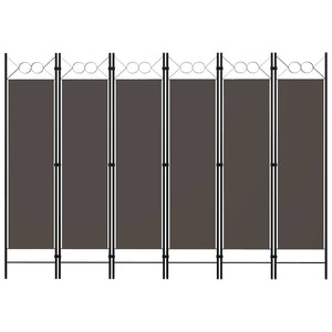 Anthrazit Raumteiler 6-teilig 240x180 cm