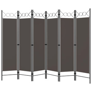 Anthrazit Raumteiler 6-teilig 240x180 cm