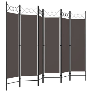Anthrazit Raumteiler 6-teilig 240x180 cm