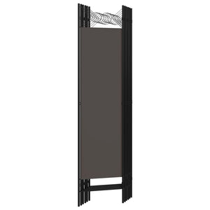Anthrazit Raumteiler 6-teilig 240x180 cm