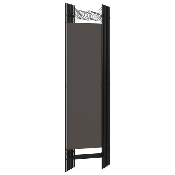 Anthrazit Raumteiler 6-teilig 240x180 cm