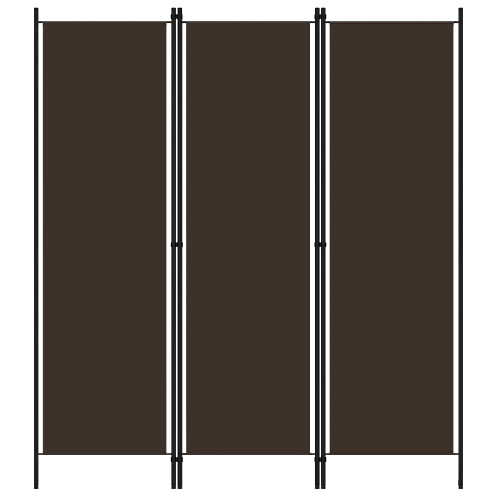 Brauner Raumteiler 150x180 cm, 3-teilig