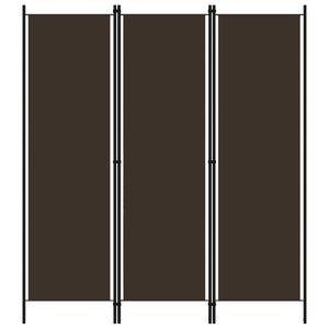 Brauner Raumteiler 150x180 cm, 3-teilig