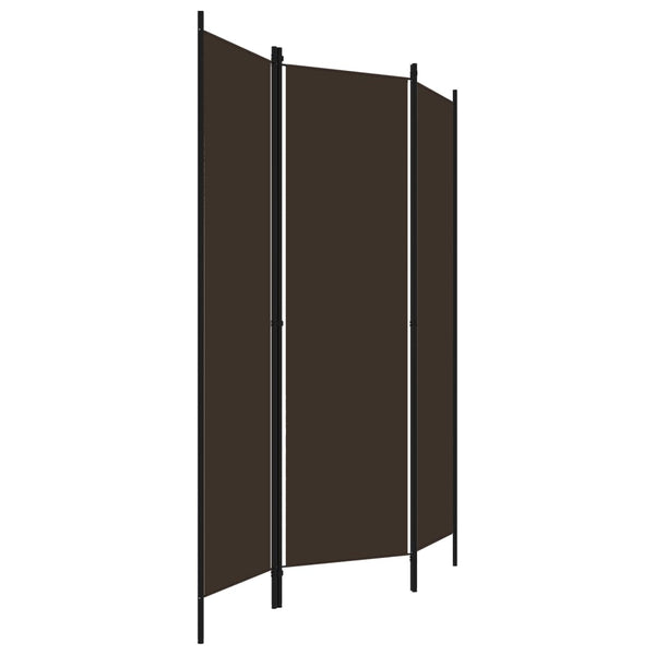 Brauner Raumteiler 150x180 cm, 3-teilig