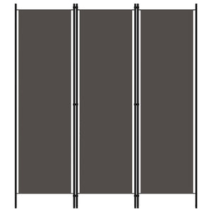 Anthrazit Raumteiler 3-teilig 150x180 cm