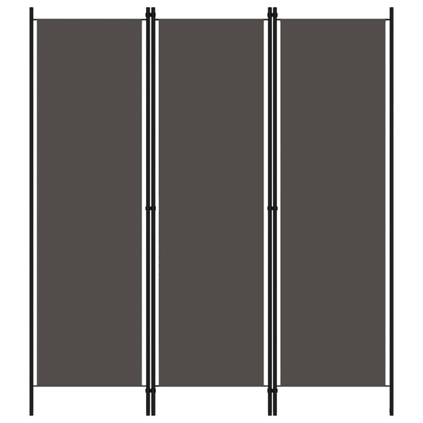 Anthrazit Raumteiler 3-teilig 150x180 cm