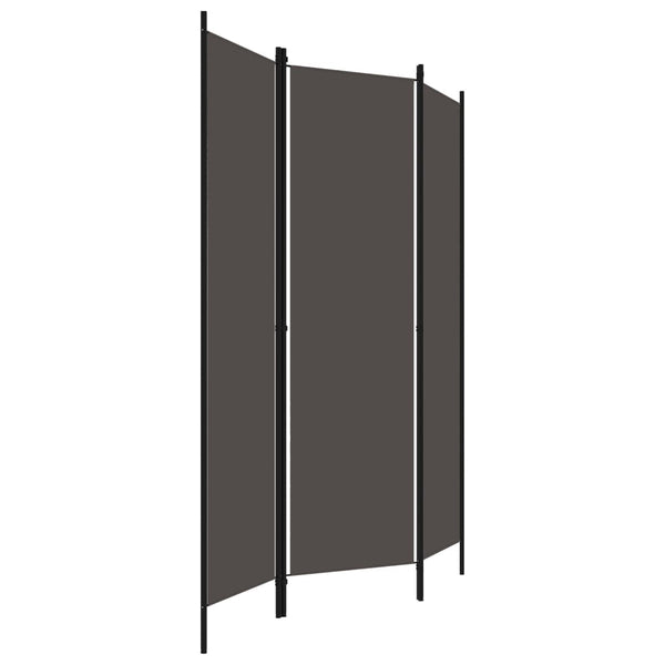 Anthrazit Raumteiler 3-teilig 150x180 cm