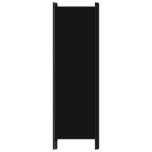 Schwarzer Raumteiler, 3-teilig, 150x180 cm