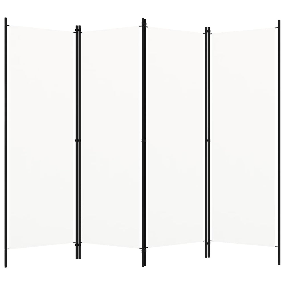 Weißer Raumteiler 4-teilig 200x180 cm