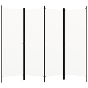 Weißer Raumteiler 4-teilig 200x180 cm