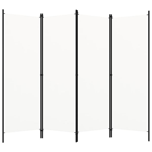 Weißer Raumteiler 4-teilig 200x180 cm
