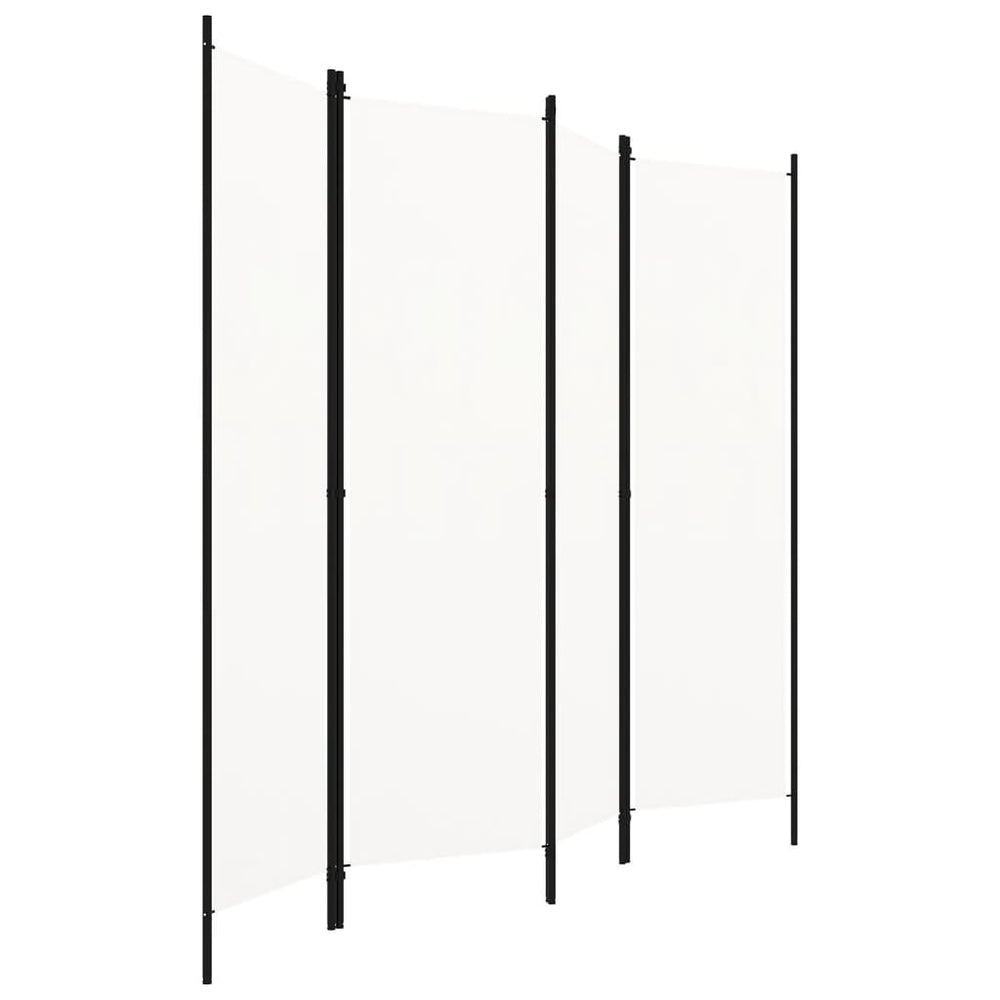 Weißer Raumteiler 4-teilig 200x180 cm