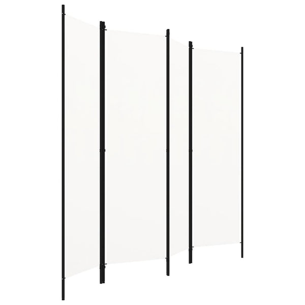 Weißer Raumteiler 4-teilig 200x180 cm