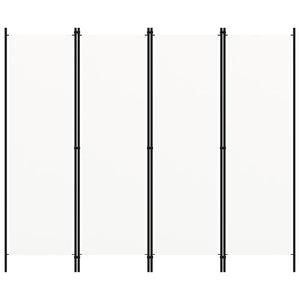 Weißer Raumteiler 4-teilig 200x180 cm