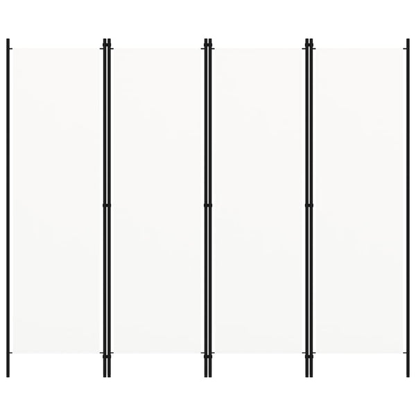 Weißer Raumteiler 4-teilig 200x180 cm