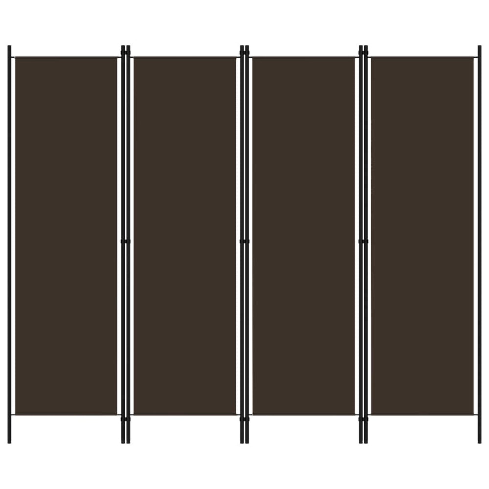 Braun Raumteiler 4-teilig, 200x180 cm