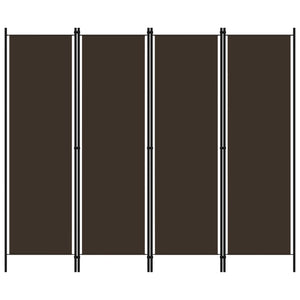 Braun Raumteiler 4-teilig, 200x180 cm