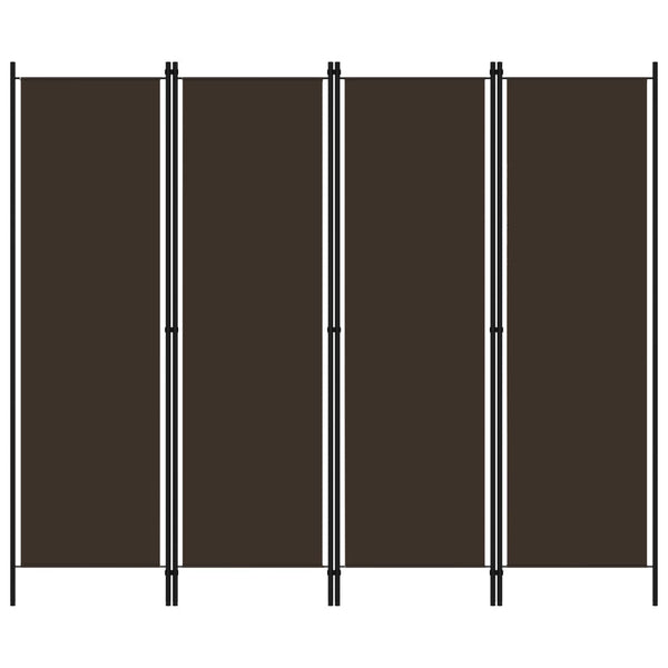 Braun Raumteiler 4-teilig, 200x180 cm