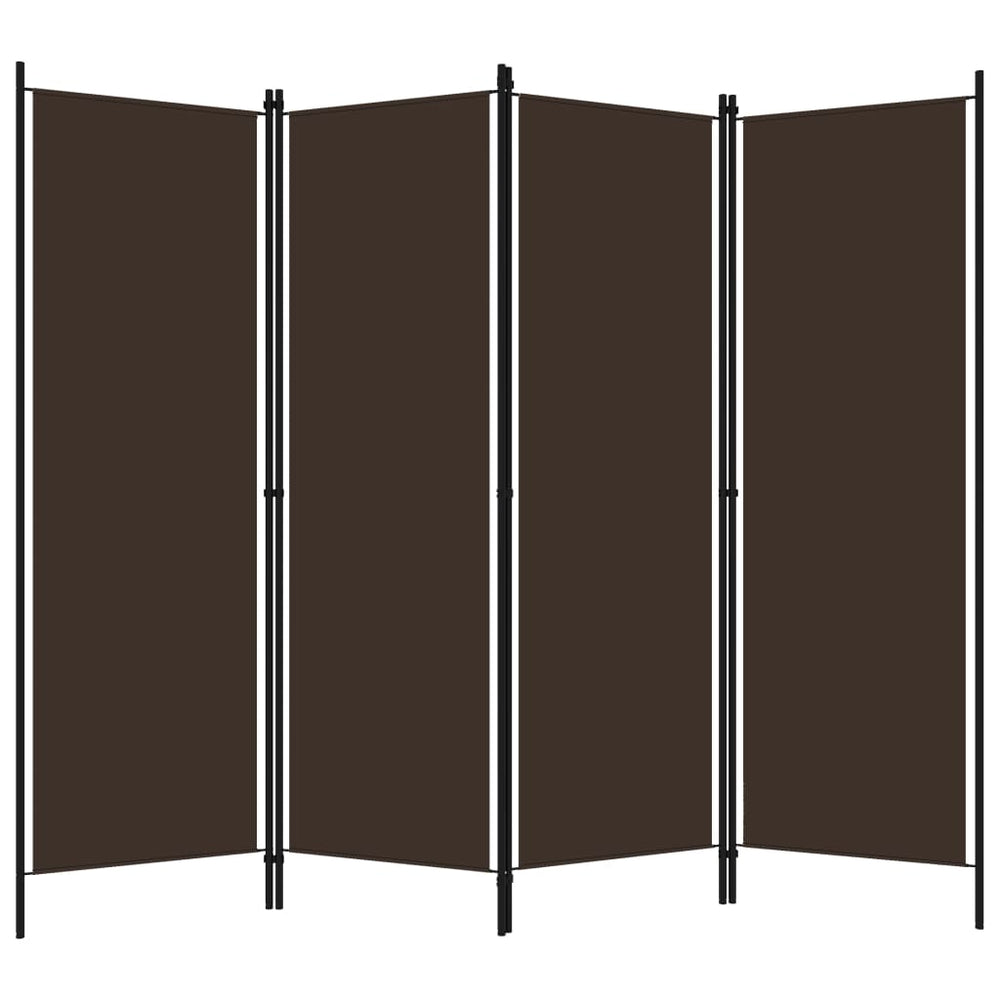 Braun Raumteiler 4-teilig, 200x180 cm