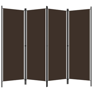 Braun Raumteiler 4-teilig, 200x180 cm