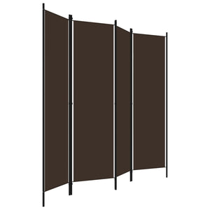 Braun Raumteiler 4-teilig, 200x180 cm